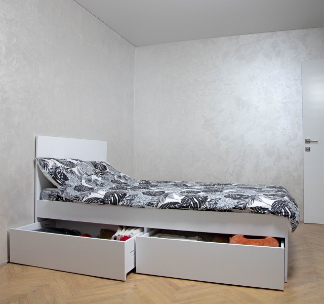 Односпальная кровать Смарт Нест 1 XL с 4 ящиками