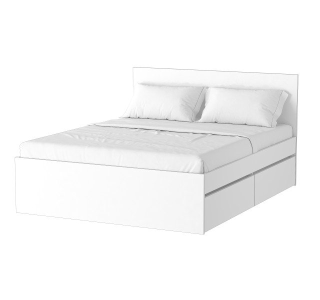 Двоспальне ліжко Смарт Нест 1 XL з 4 шухлядами