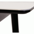 thumb_Обідній стіл Квадро 1 білий мармур + чорний