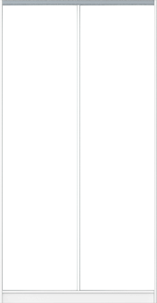 Корпус шафи для розсувних дверей (розмір XS)